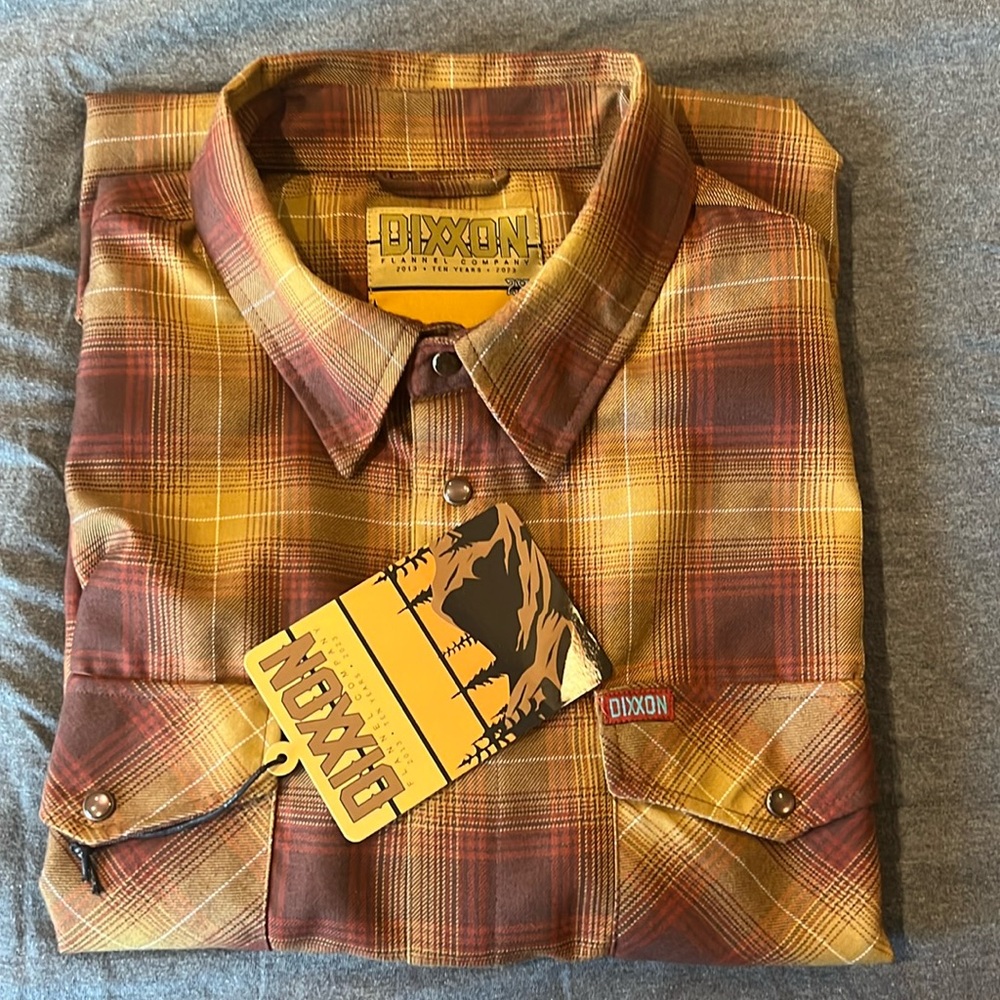 DIXXON Flannel Men's THE GOLDFIELD Flannel Shirt 2XL. No bag.